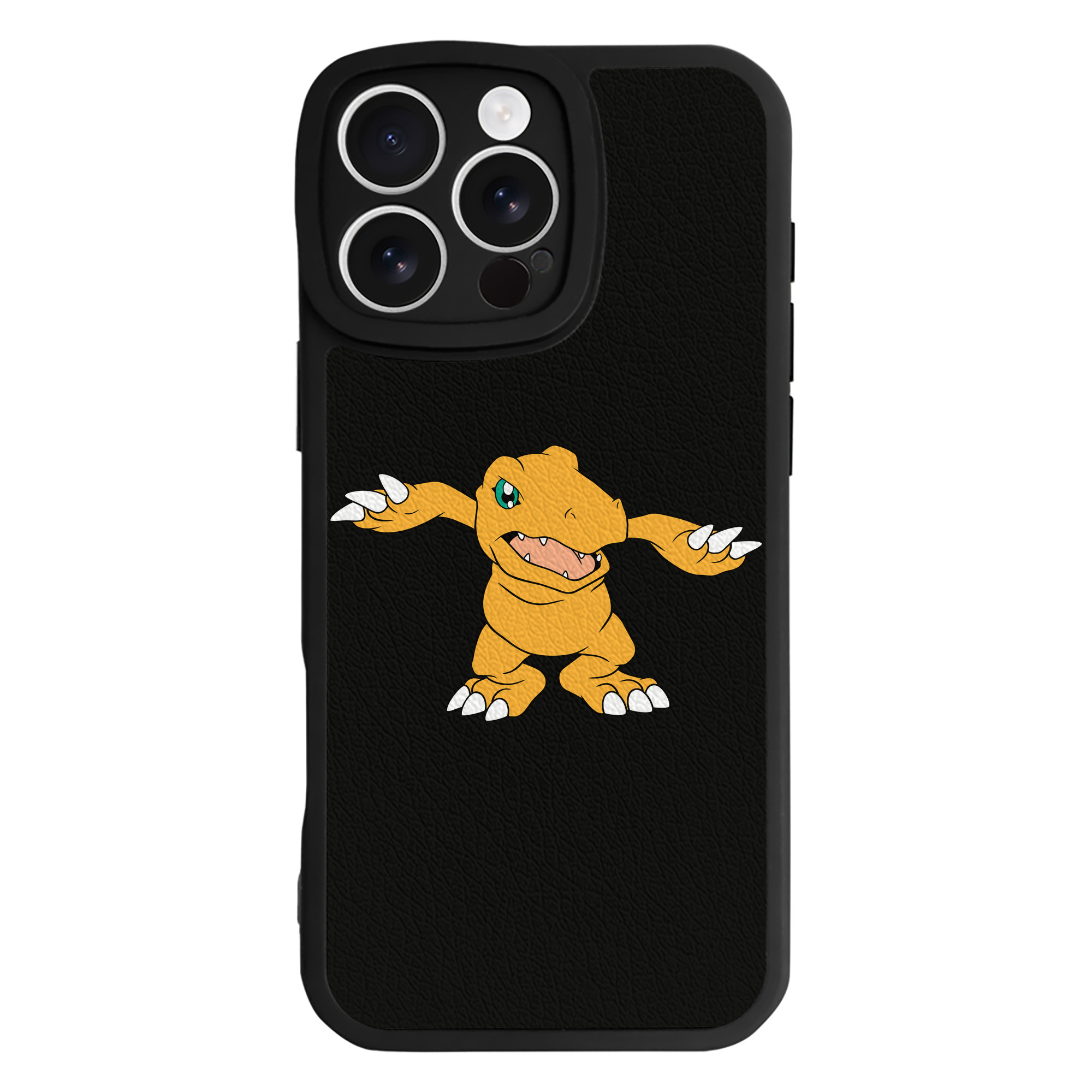 （画像用） Digimon デジタルモンスター/デジモン 【iPhone 16シリーズ対応】シリコンスマホケース（レザー調） 材質：シリコン